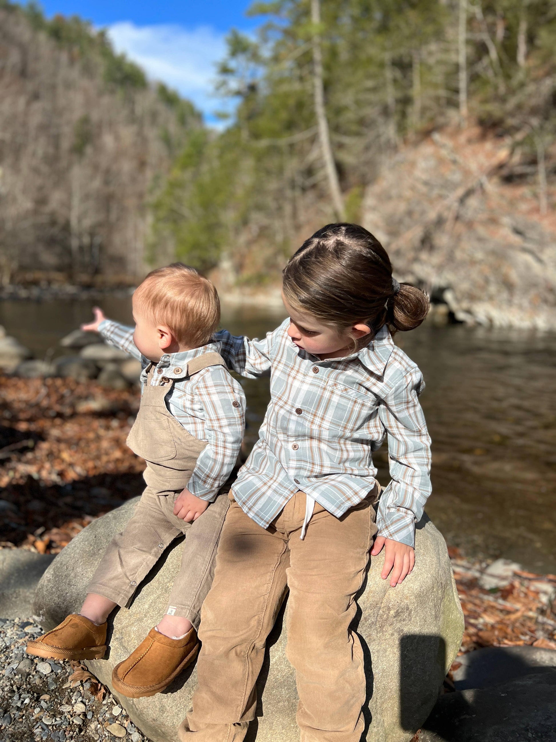 Beige HARRISON Cord Overalls - Leah Jean Boutique