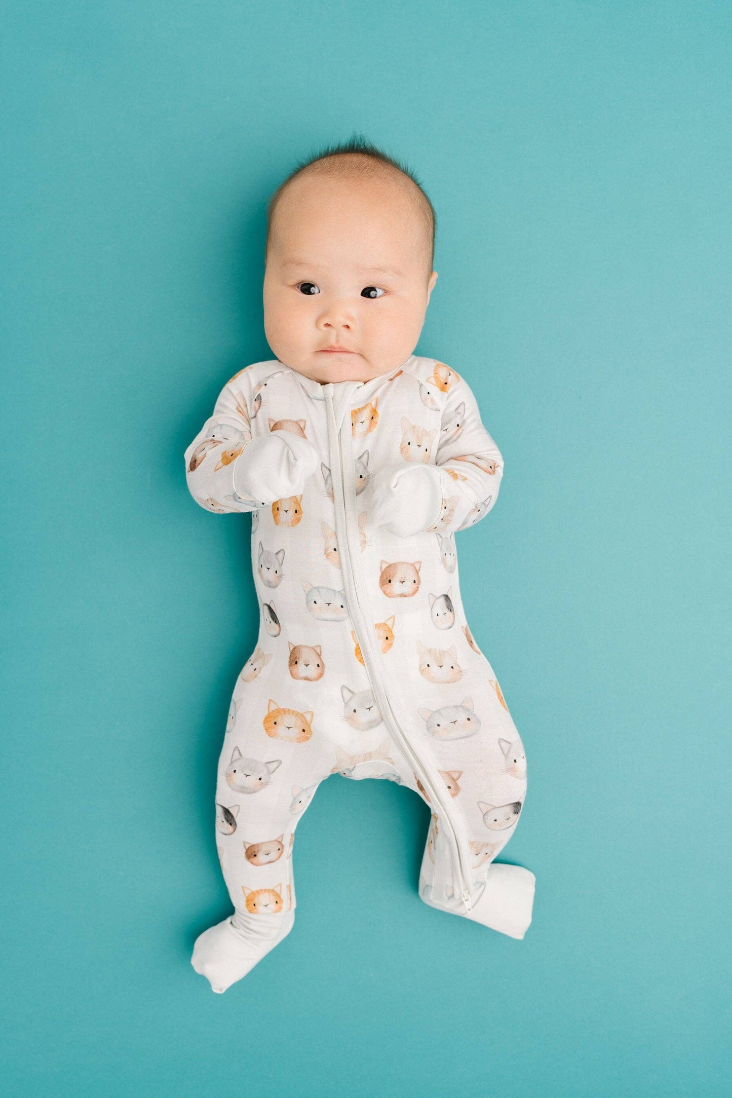 Cuddly Cats Bamboo Sleeper - Leah Jean Boutique