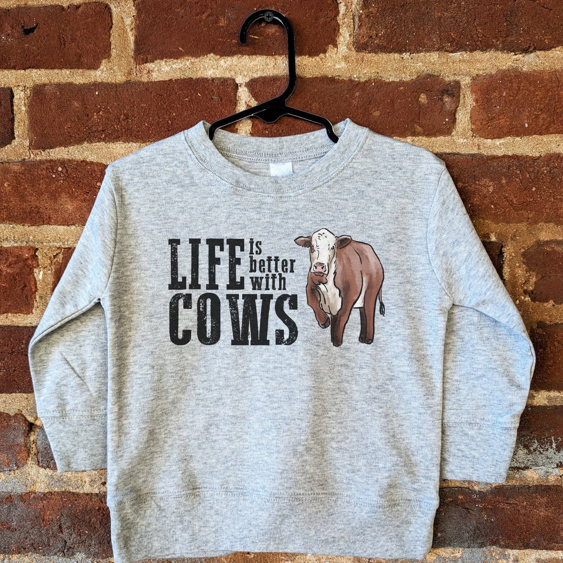 Life is Better with Cows Long Sleeve Shirt - Leah Jean Boutique