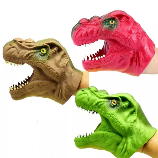 Dinosaur Head Hand Puppet Kids Toy - Leah Jean Boutique