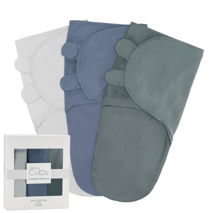 Baby Easy Swaddle Blankets - Pack of 3 by Comfy Cubs