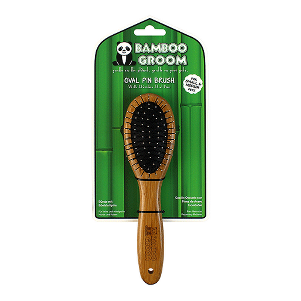 Bamboo Grooming Pin Brush - Leah Jean Boutique