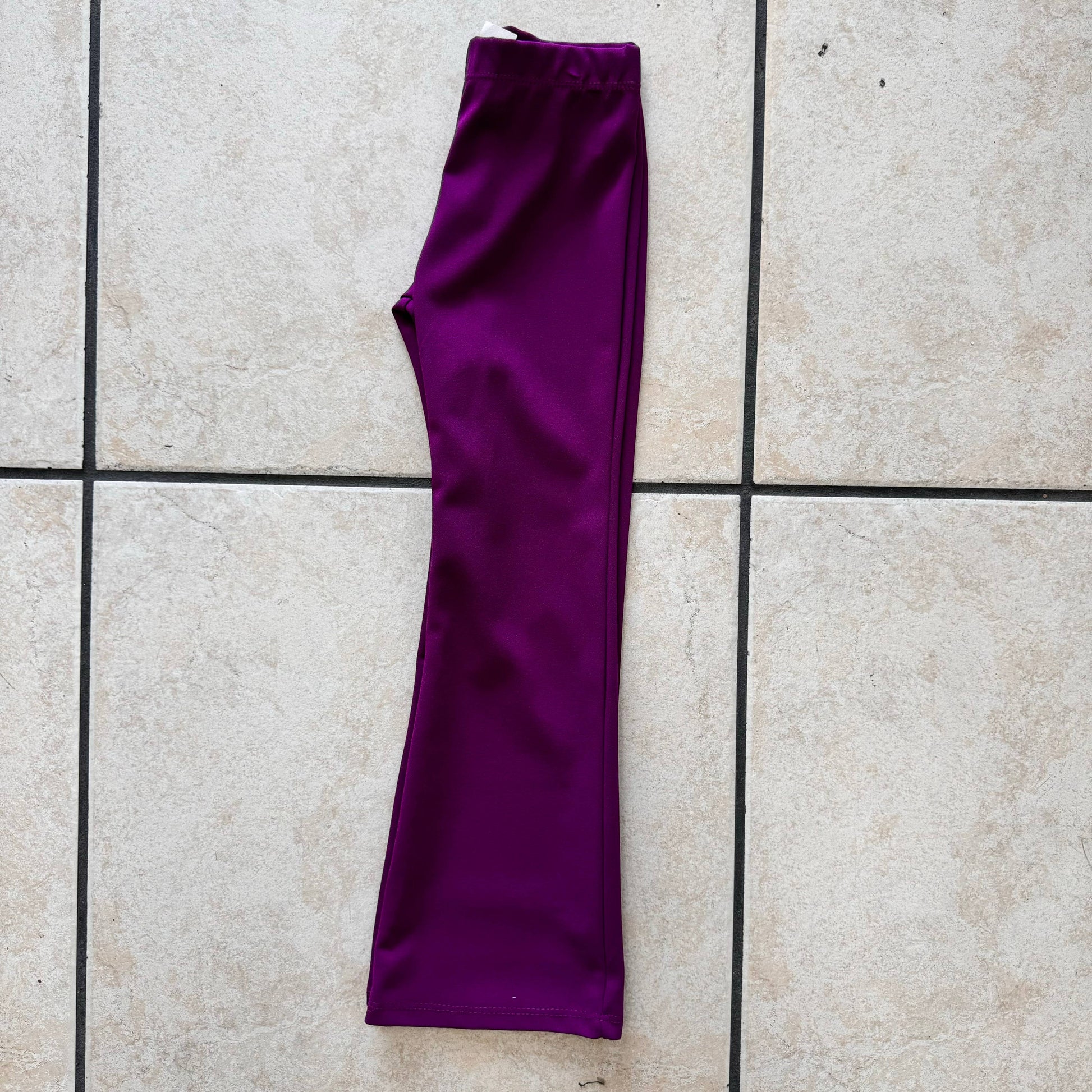 Plum Flare Pants - Leah Jean Boutique