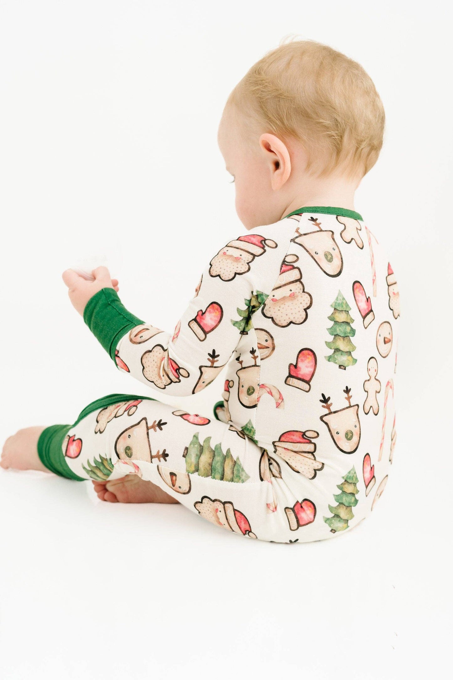 Christmas Cookies Green Bamboo Sleeper - Leah Jean Boutique