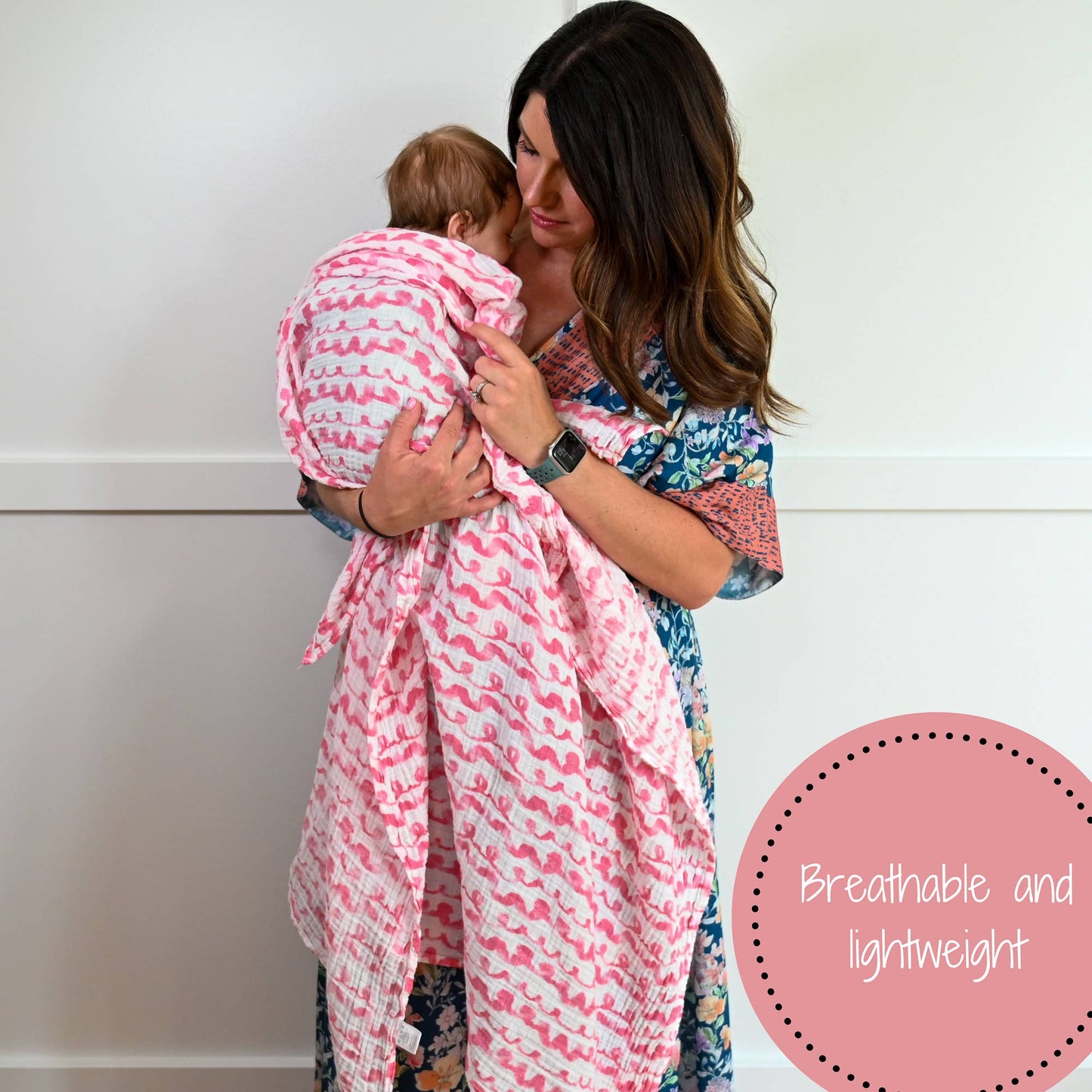 On Wednesdays We Wear Pink  Baby Swaddle Blanket - Leah Jean Boutique