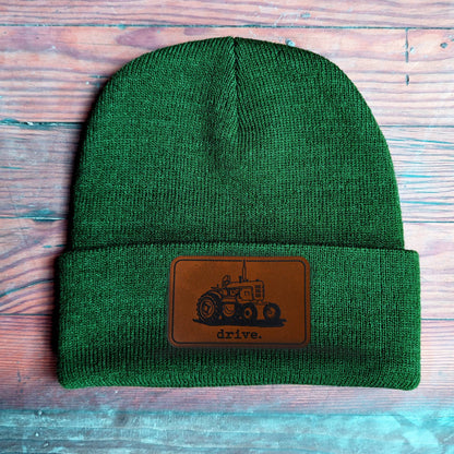 "Drive" Farm Tractor Kid Beanie Country Fall