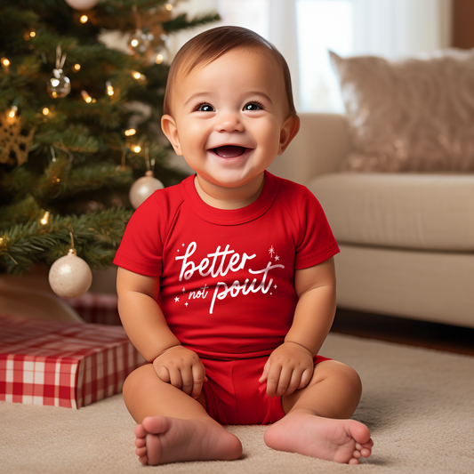 Better Not Pout Onesie - Leah Jean Boutique