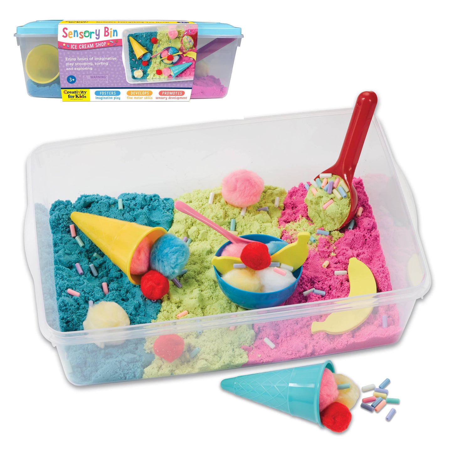 Sensory Bin Ice Cream Shop Activity Bin for Kids