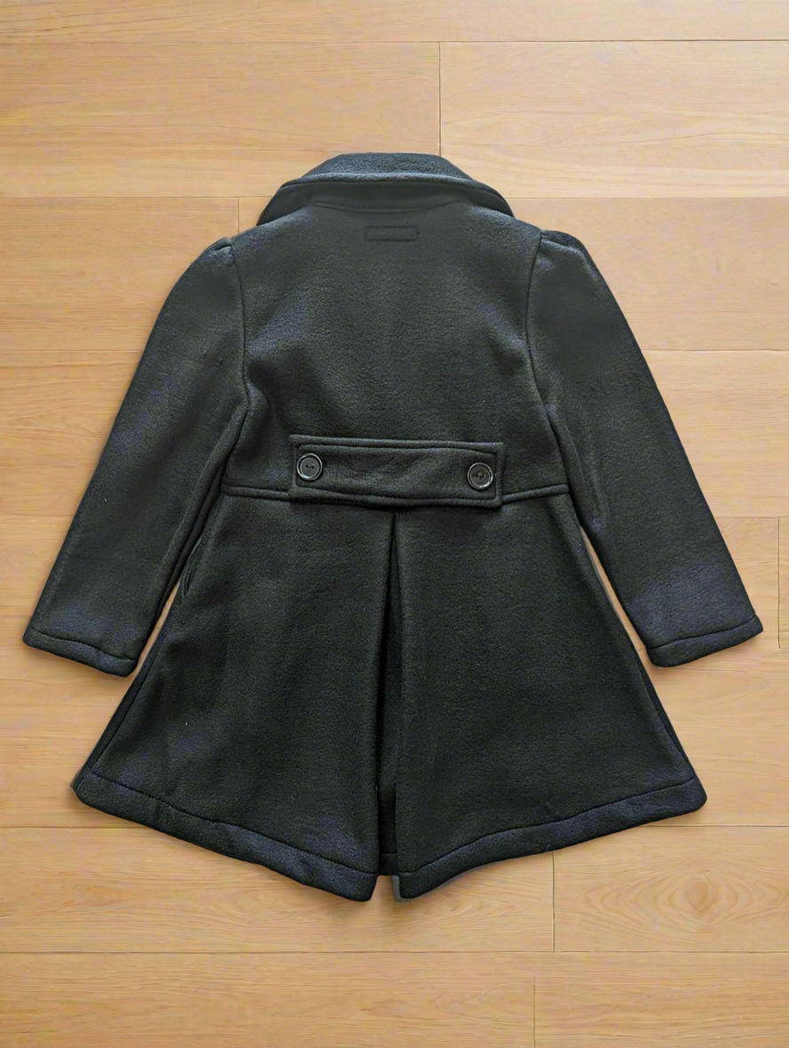 Black Double-Breasted Peacoat - Leah Jean Boutique