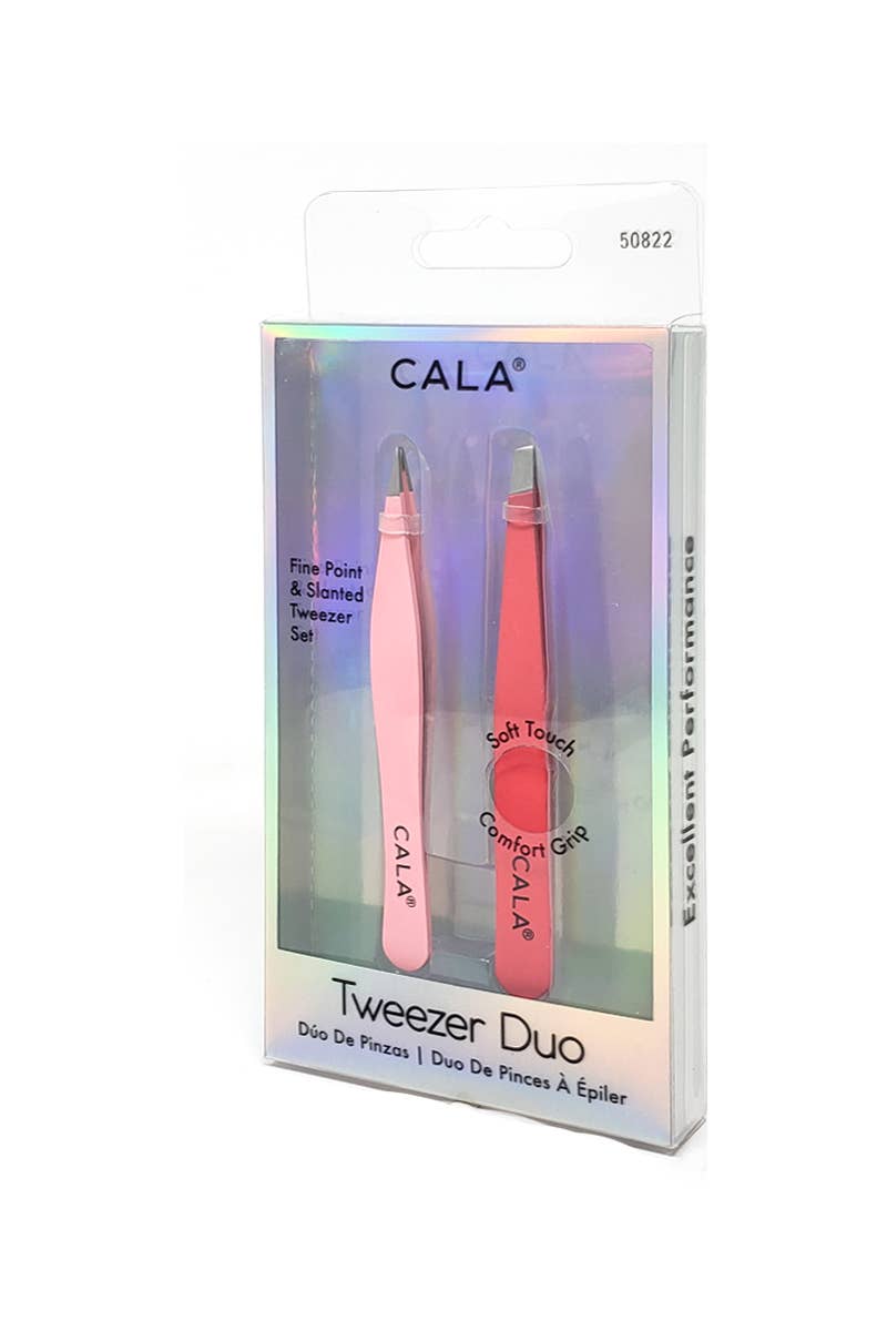 Soft Touch Tweezer Duo Set Coral - Leah Jean Boutique