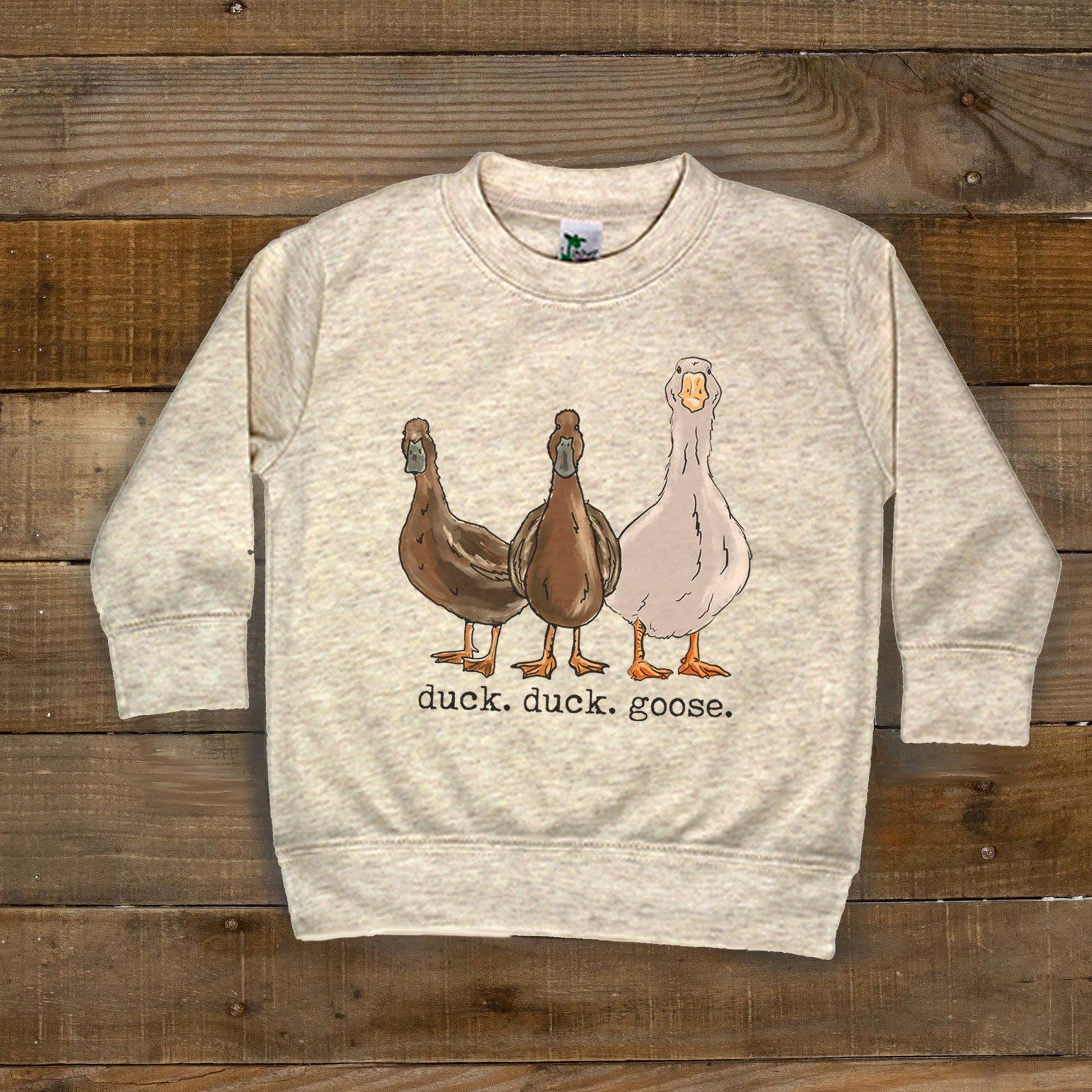 "Duck, Duck Goose" Long Sleeve Shirt - Leah Jean Boutique