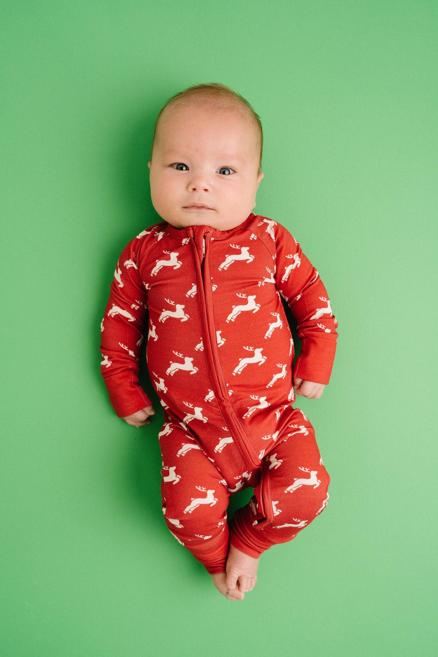 Reindeer Bamboo Sleeper - Leah Jean Boutique