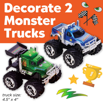 Decorate 2 Monster Trucks Craft Kit