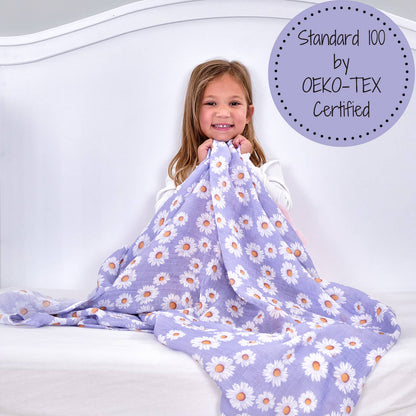 Beautiful Daisy Baby Swaddle Blanket