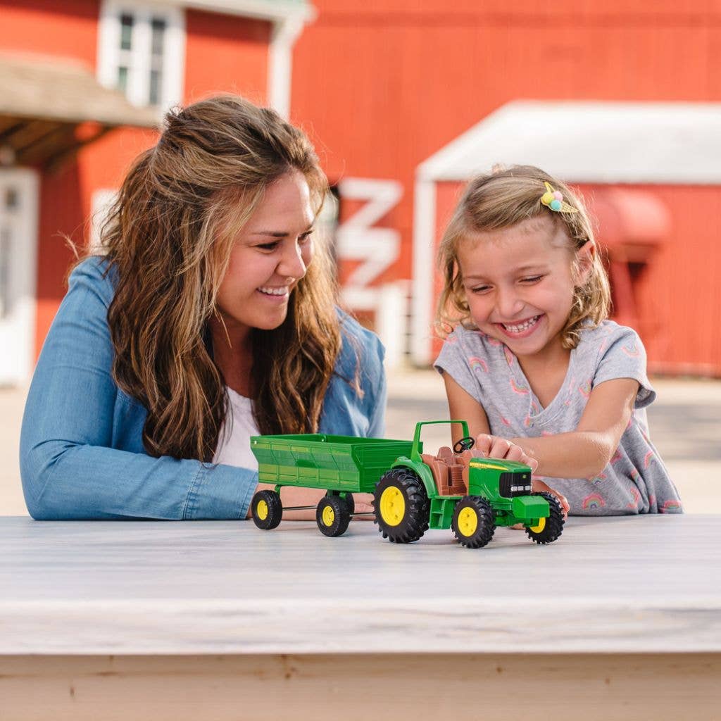 TOMY John Deere Kids Tractor Wagon Set - 8 Inch - Leah Jean Boutique
