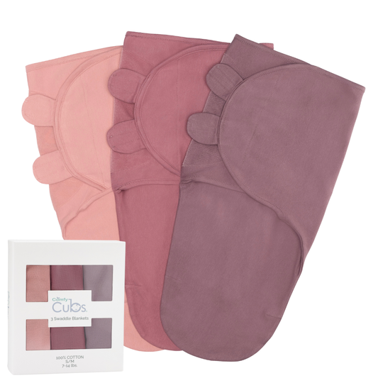 Baby Easy Swaddle Blankets - Pack of 3 by Comfy Cubs