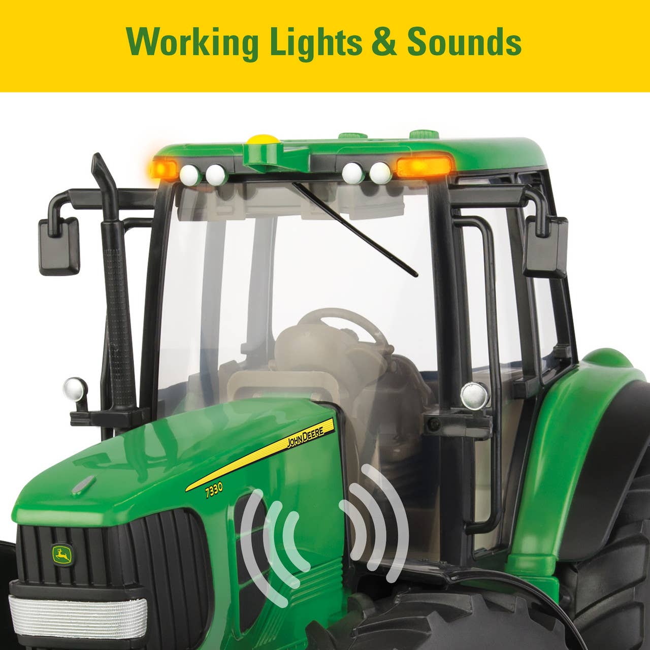 TOMY 1:16 John Deere Big Farm Tractor with Lights & Sounds - Leah Jean Boutique