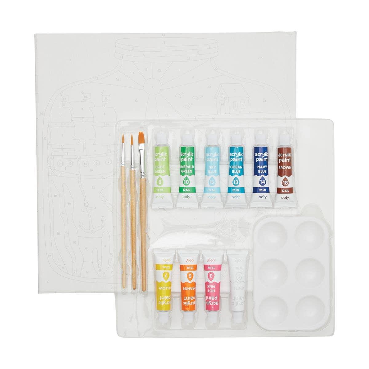 Colorific Canvas Paint By Number Kit: Tiny Treasures - Leah Jean Boutique