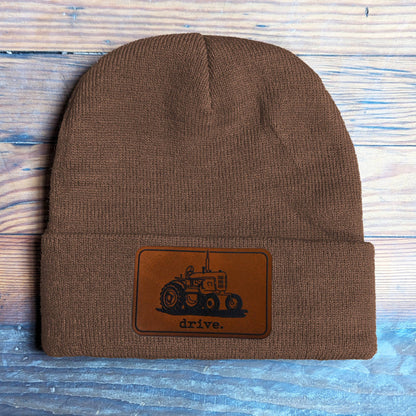 "Drive" Farm Tractor Kid Beanie Country Fall