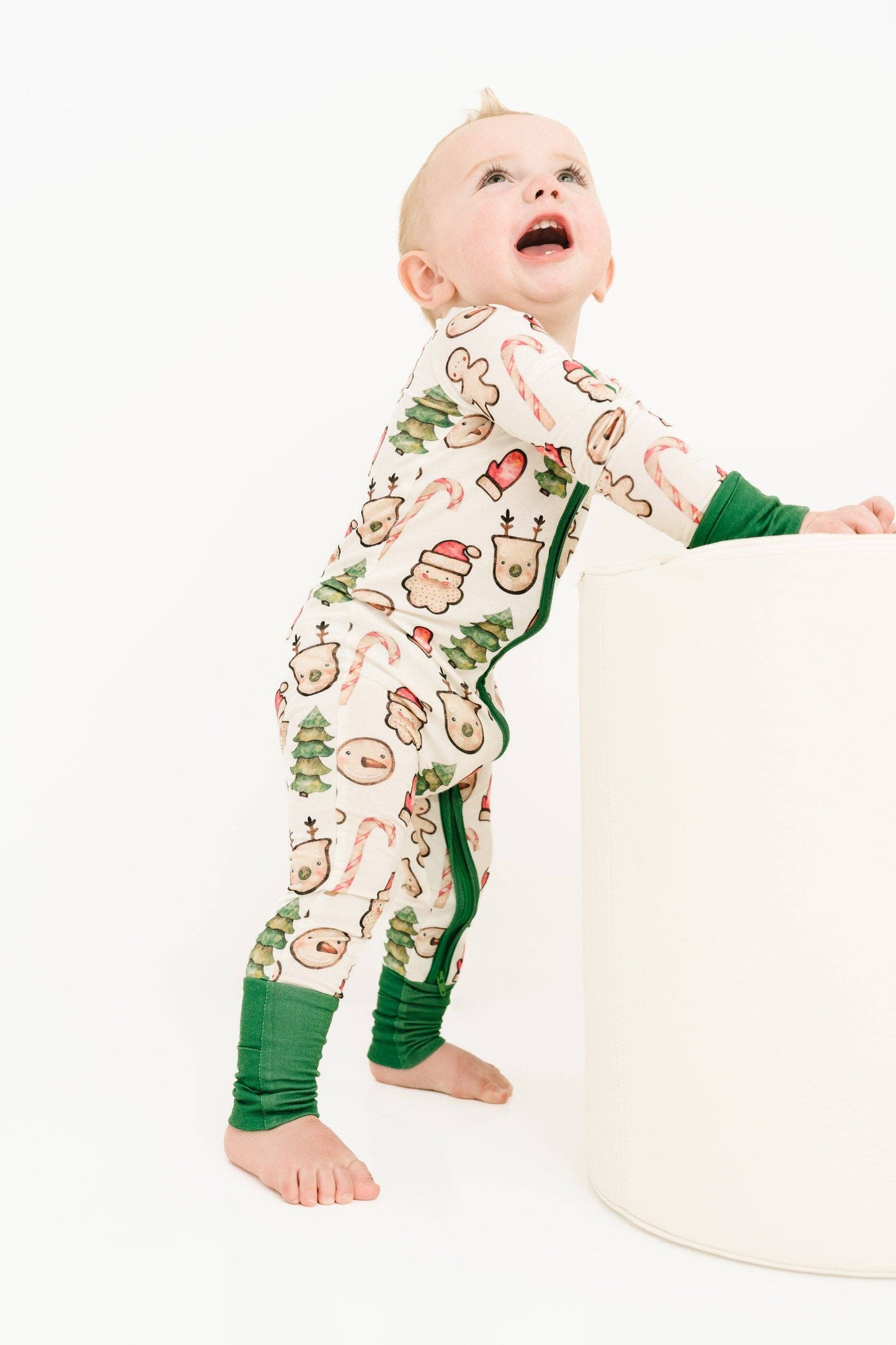 Christmas Cookies Green Bamboo Sleeper - Leah Jean Boutique