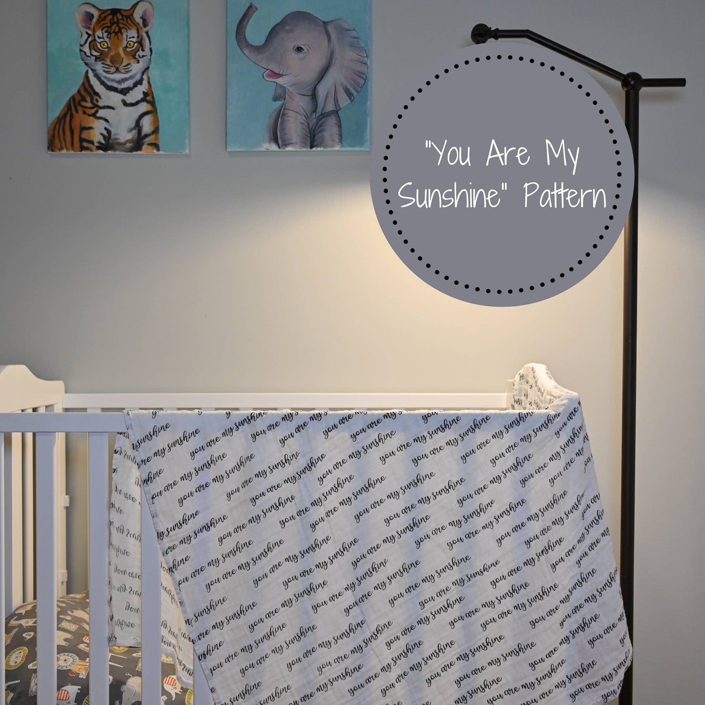 You Are My Sunshine Baby Swaddle Blanket - Leah Jean Boutique