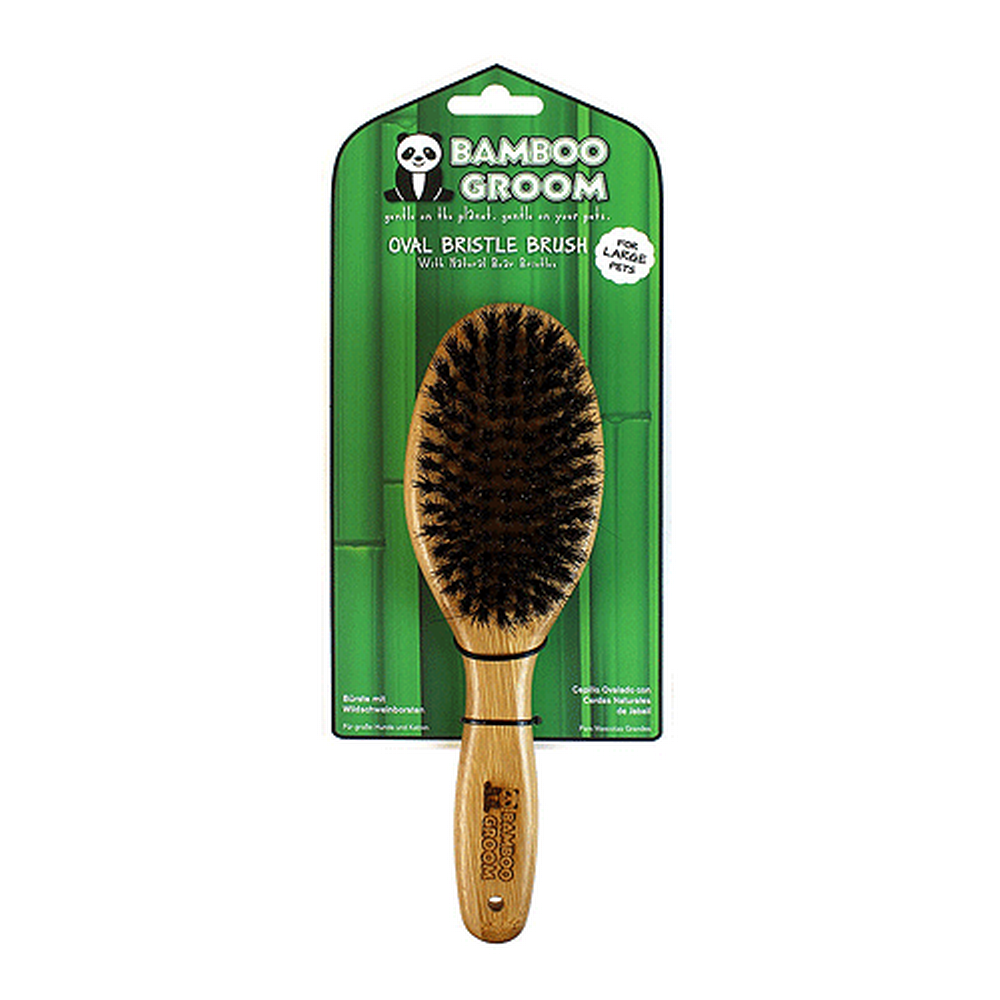 Bamboo Grooming Bristle Brush - Leah Jean Boutique