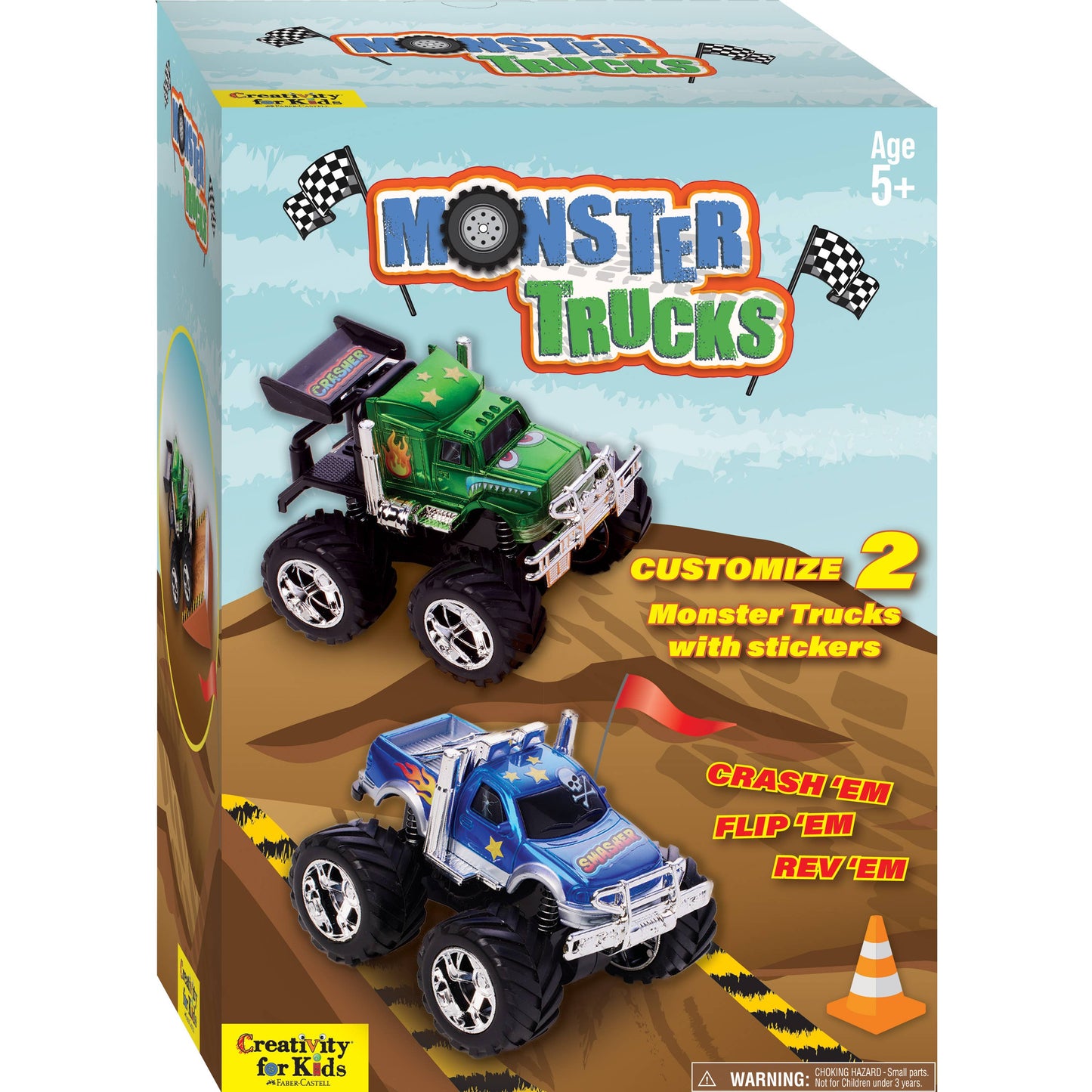 Decorate 2 Monster Trucks Craft Kit