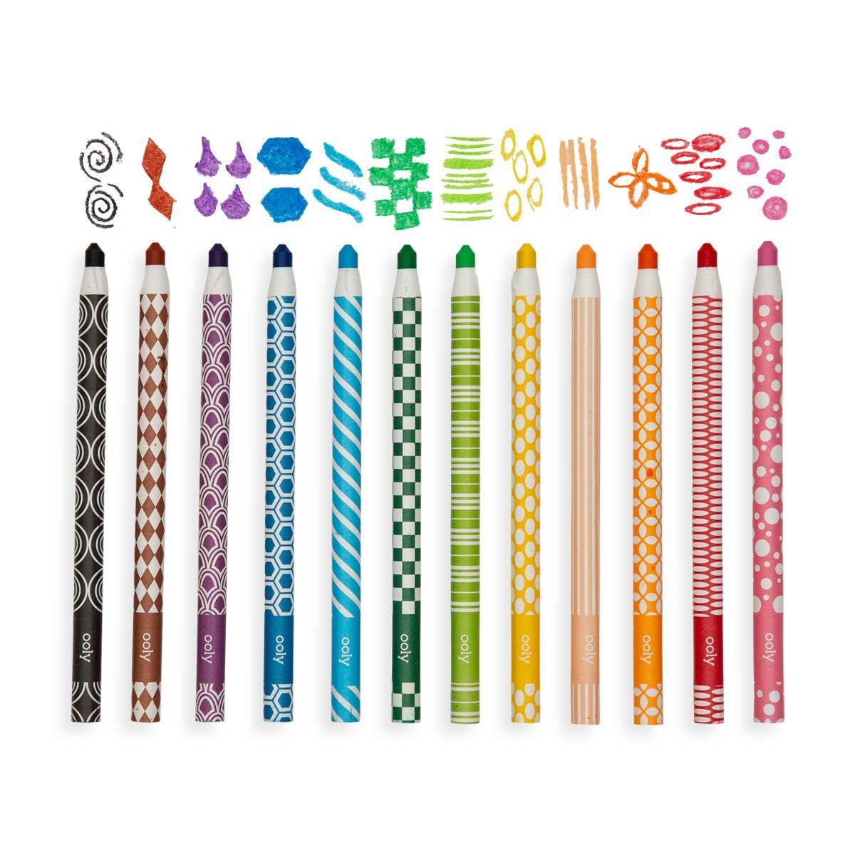 Bâtons de crayon d'apparence de couleur