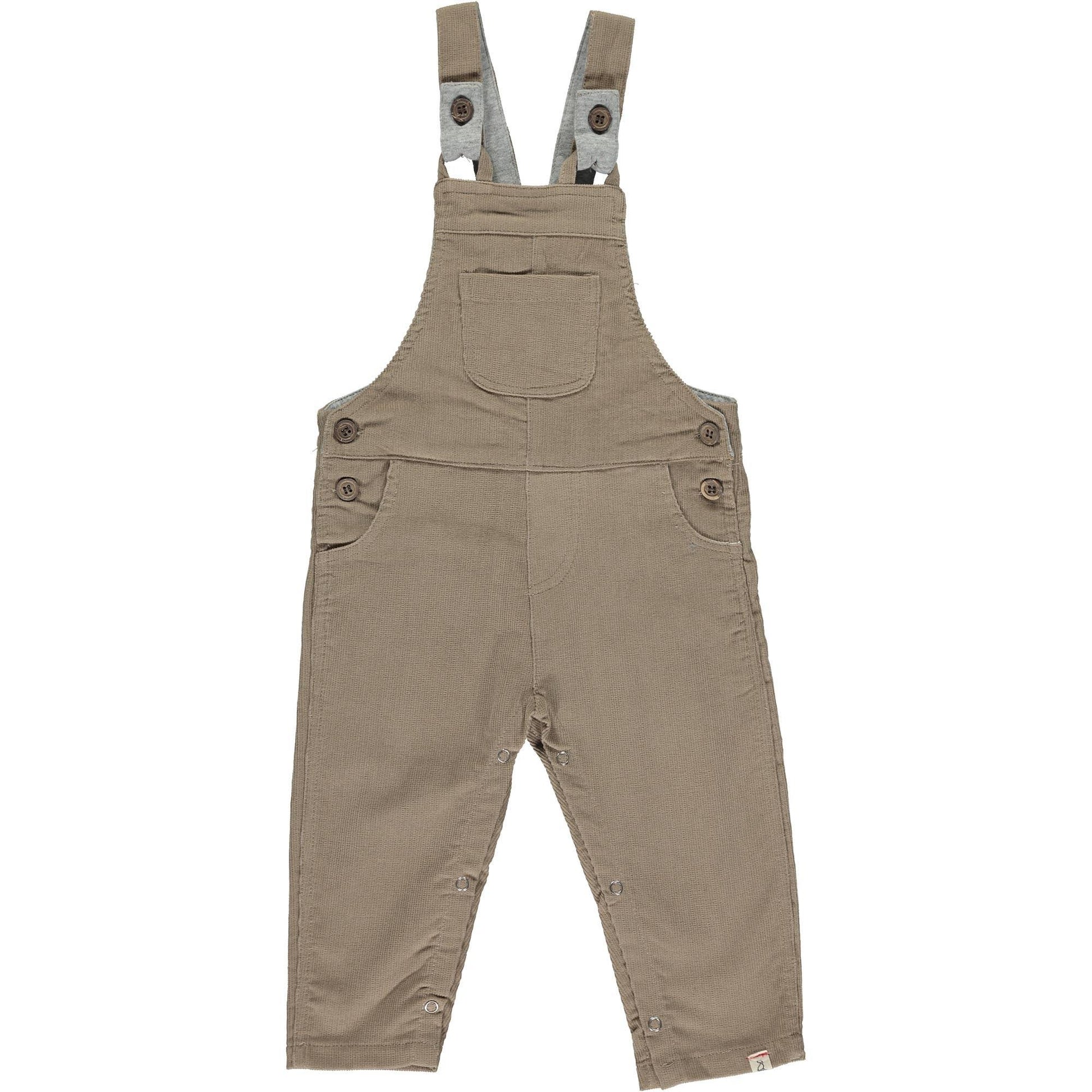 Beige HARRISON Cord Overalls - Leah Jean Boutique