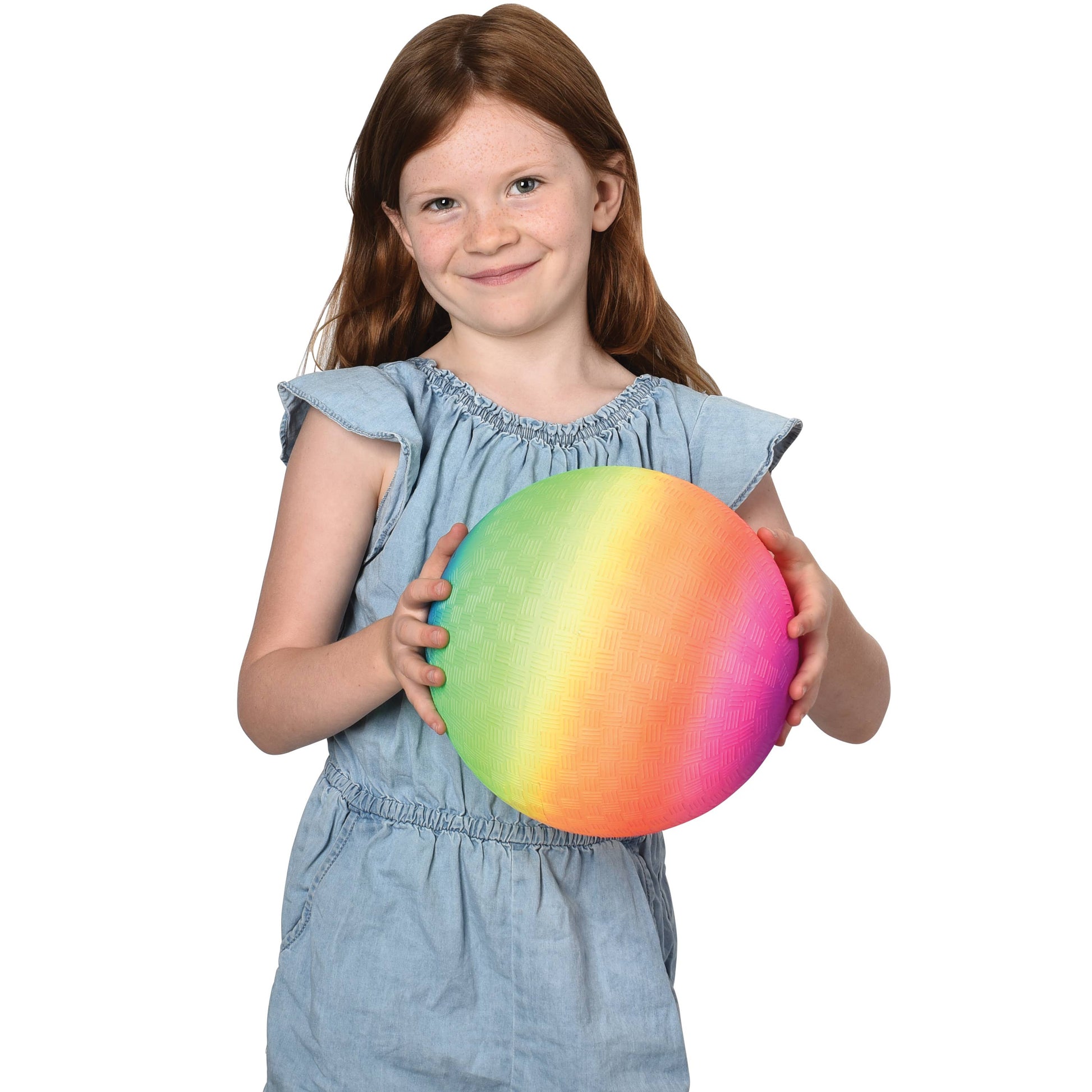 9" Rainbow Playground Balls 12-unit case pack (Polybags) - Leah Jean Boutique