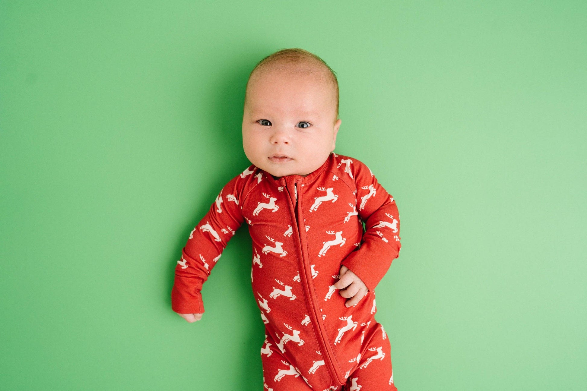 Reindeer Bamboo Sleeper - Leah Jean Boutique