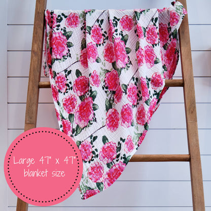 Live Life in Full Bloom Baby Swaddle Blanket