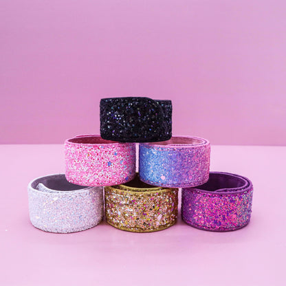 Sparkly Glitter Slap Bracelets - Leah Jean Boutique