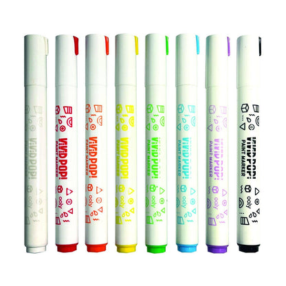 Vivid Pop! Water Based Paint Markers - 8 Colors - Leah Jean Boutique