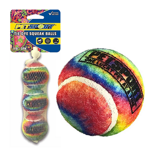 1.8" Tie Dye Squeak Balls - 3pk - Leah Jean Boutique