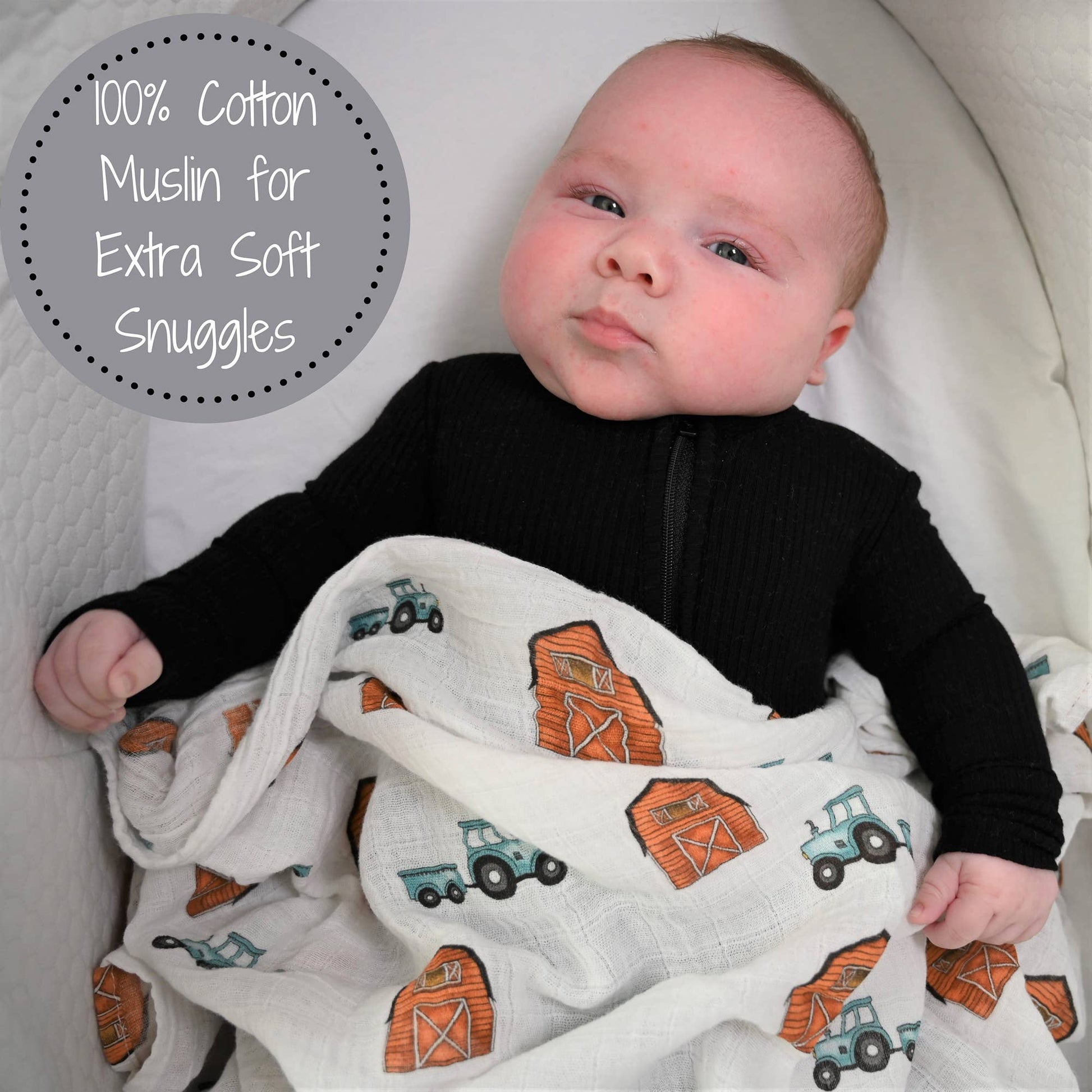 How We Roll Baby Swaddle Blanket - Leah Jean Boutique