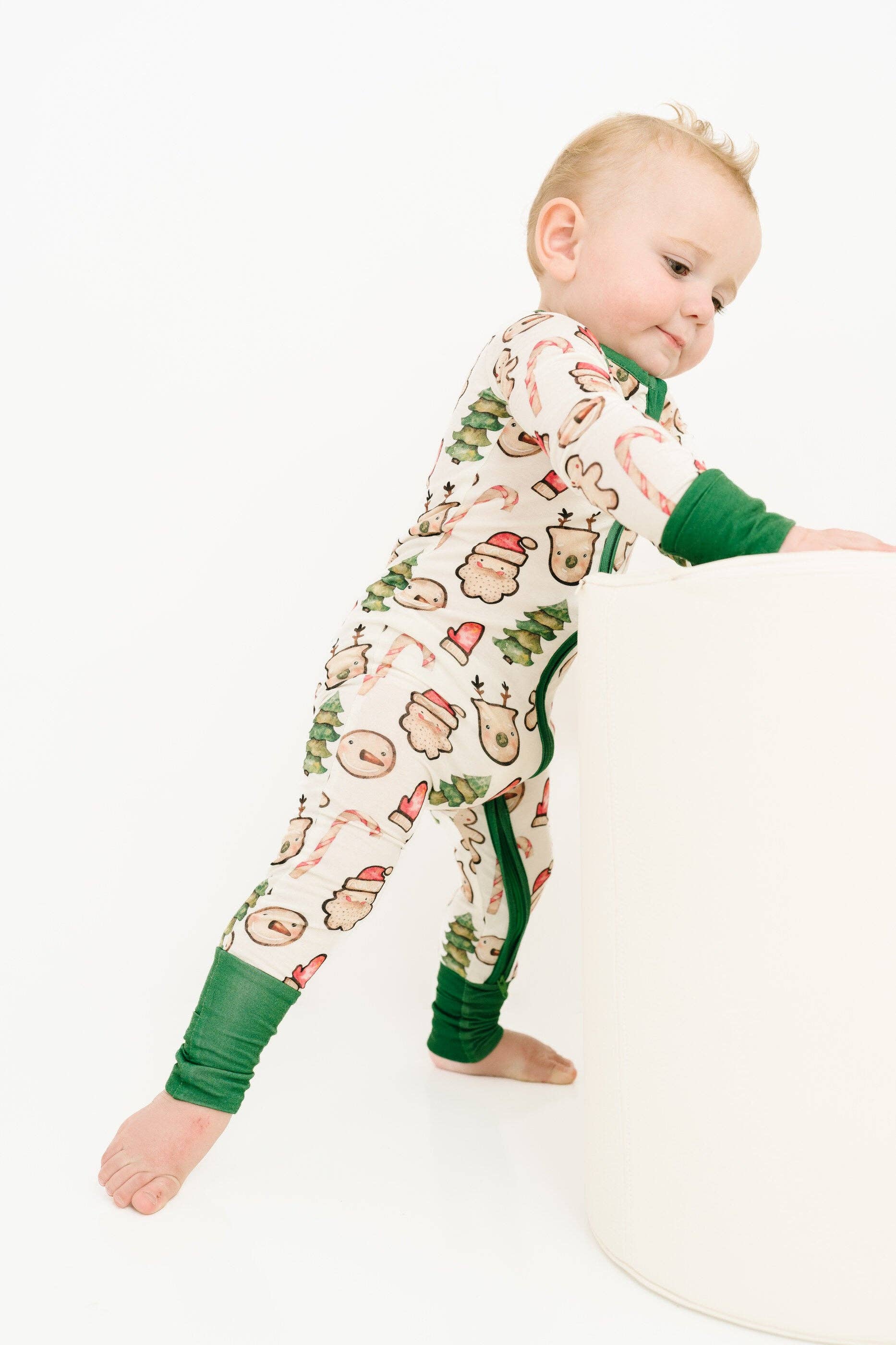 Christmas Cookies Green Bamboo Sleeper - Leah Jean Boutique