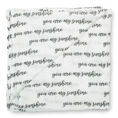 You Are My Sunshine Baby Swaddle Blanket - Leah Jean Boutique