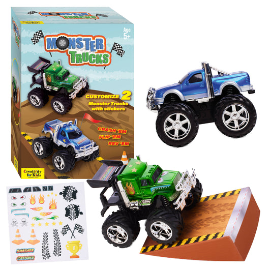 Decorate 2 Monster Trucks Craft Kit