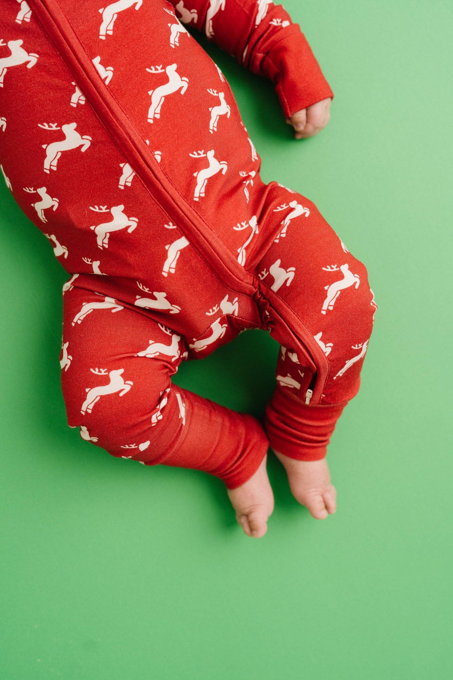 Reindeer Bamboo Sleeper - Leah Jean Boutique