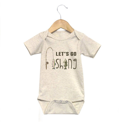 "Let's Go Fishing" Onesie - Leah Jean Boutique