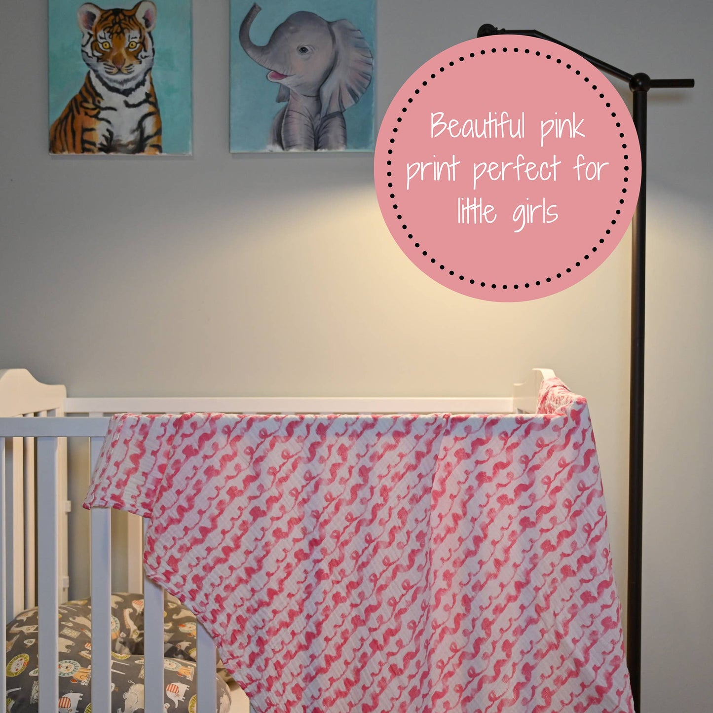 On Wednesdays We Wear Pink  Baby Swaddle Blanket - Leah Jean Boutique