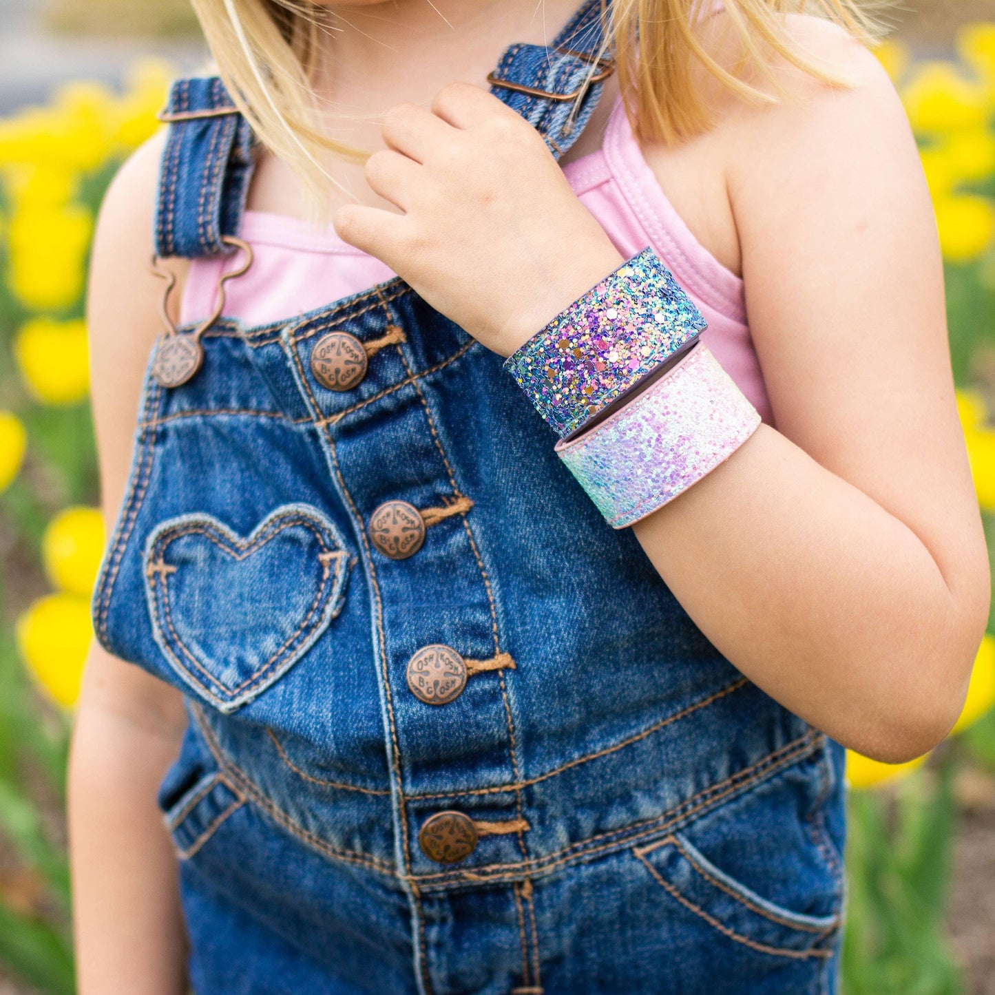 Sparkly Glitter Slap Bracelets - Leah Jean Boutique