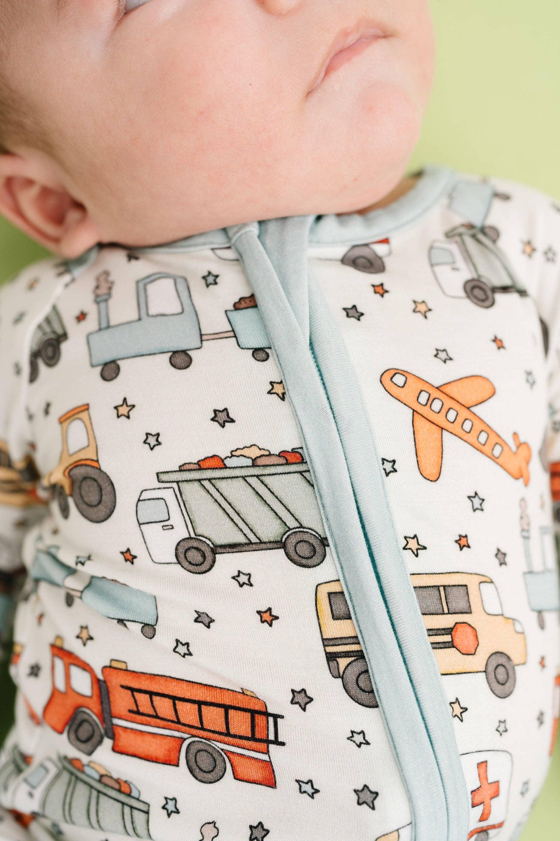 Little Engines Bamboo Sleeper - Leah Jean Boutique