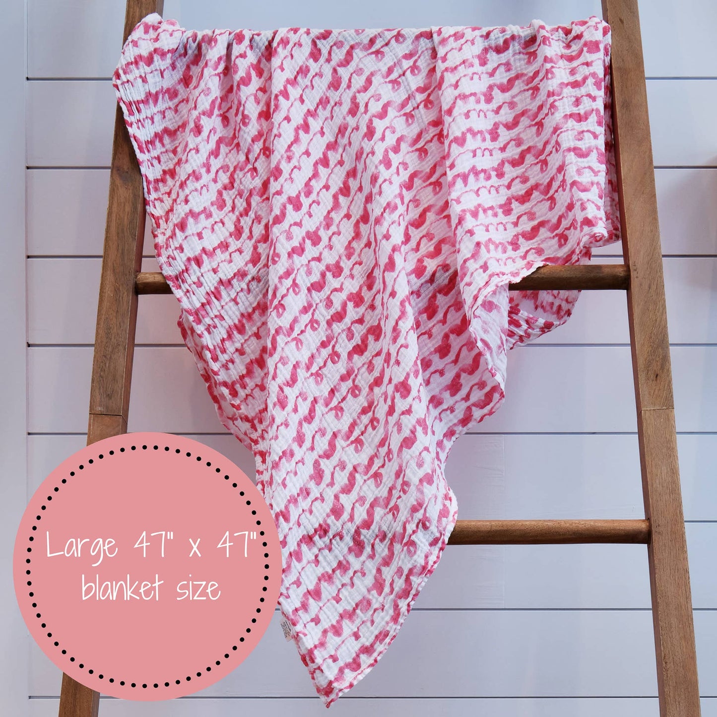 On Wednesdays We Wear Pink  Baby Swaddle Blanket - Leah Jean Boutique