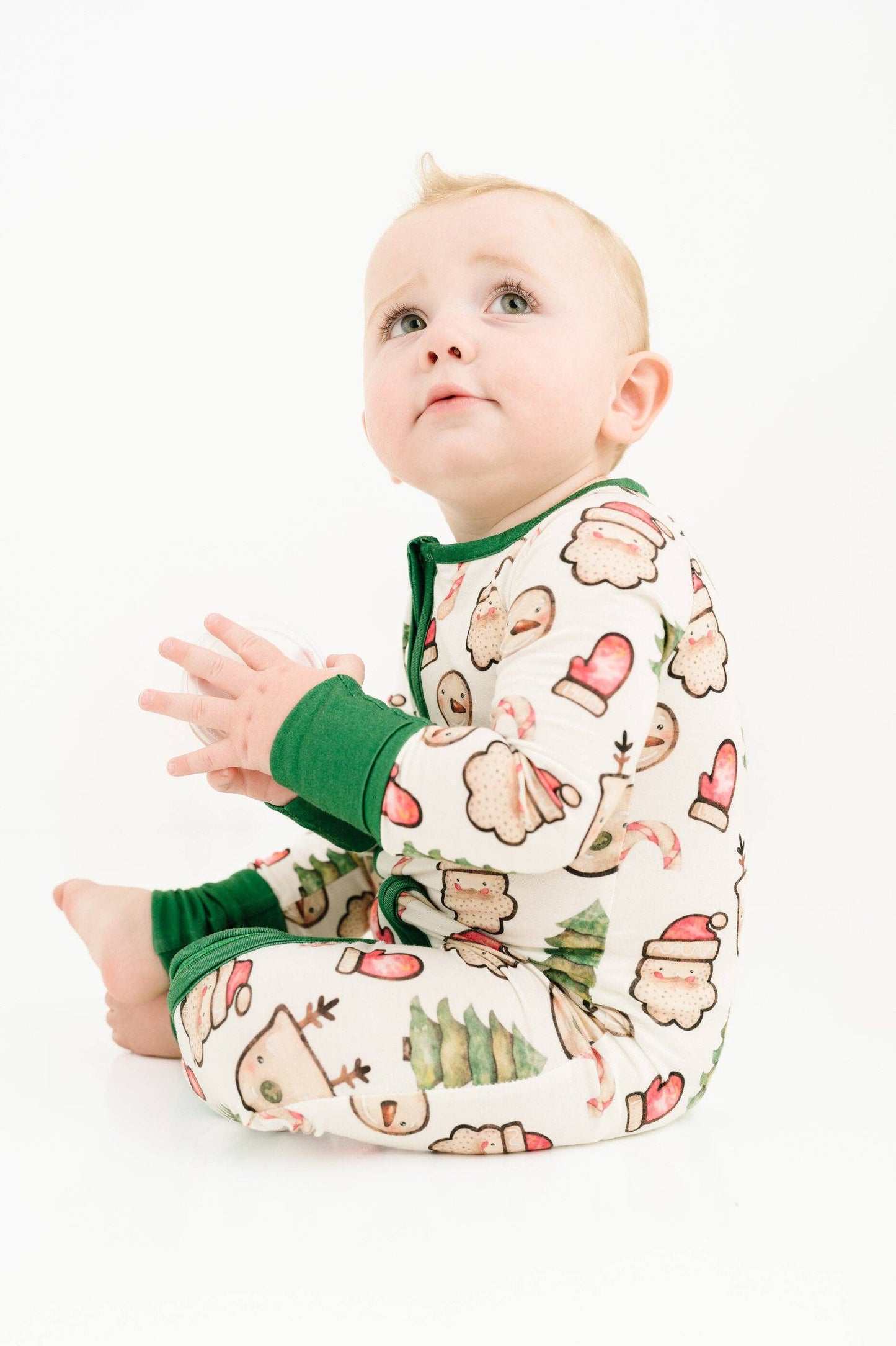 Christmas Cookies Green Bamboo Sleeper - Leah Jean Boutique