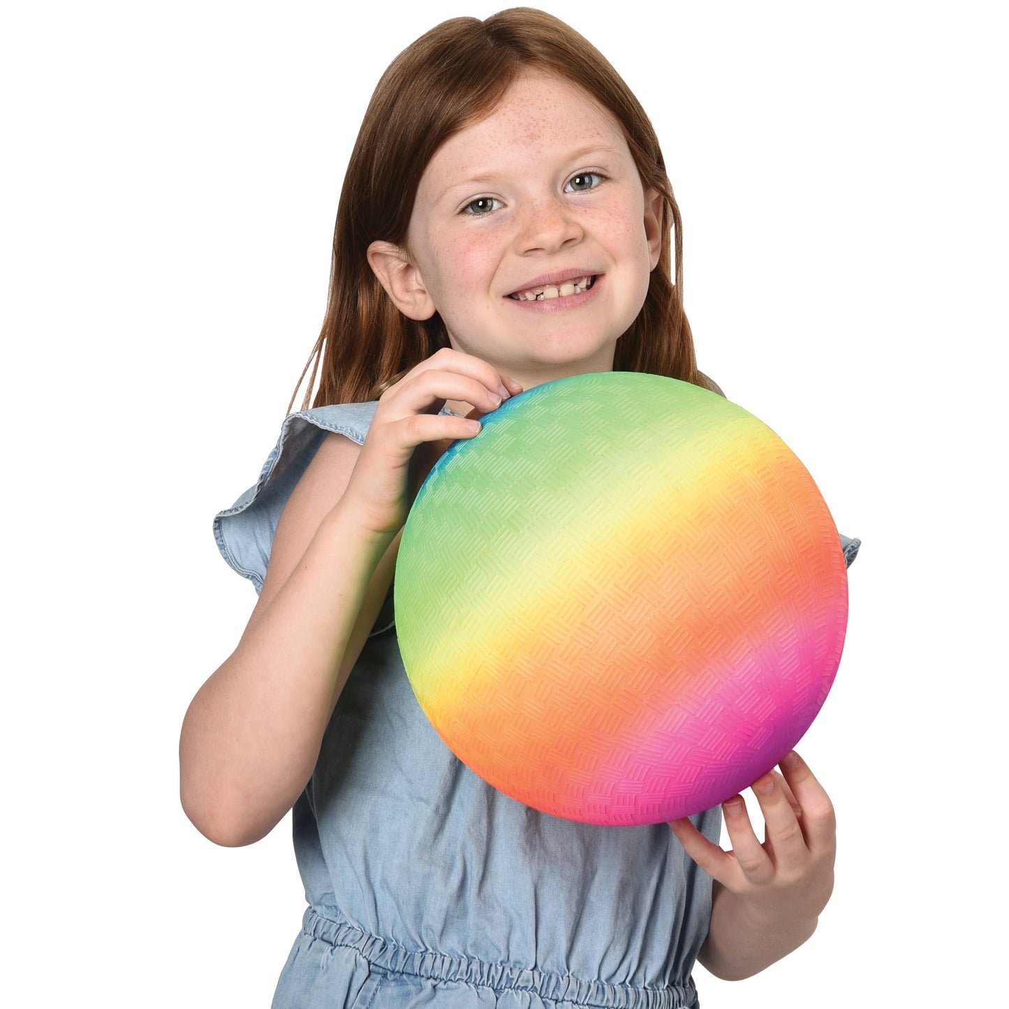 9" Rainbow Playground Balls 12-unit case pack (Polybags) - Leah Jean Boutique