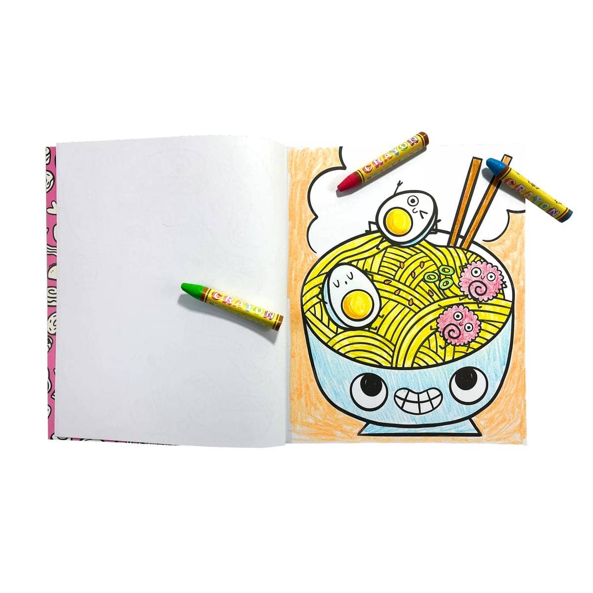 Color-in' Book: Happy Snacks (8" x 10")