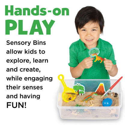 Sensory Bin Dinosaur Dig Activity Bin for Kids - Leah Jean Boutique