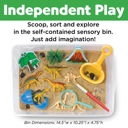 Sensory Bin Dinosaur Dig Activity Bin for Kids - Leah Jean Boutique